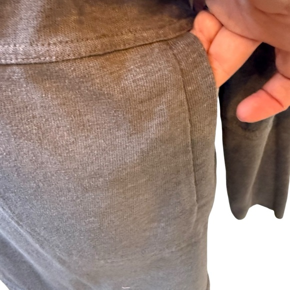 Prana | Gray-Brown Long Sleeve Athleisure Dress with Cowl Neck | Sz XS - Picture 3 of 9